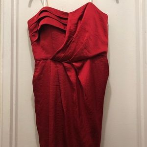 Brand New BCBG red strapless dress